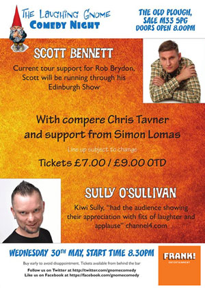 Comedy night posters and flyers